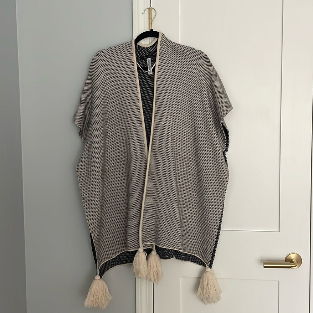 BCBG Sleeveless Sweater Cape